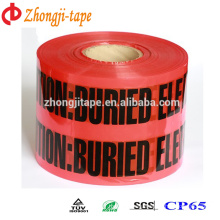 High quality red underground electric line marking tape